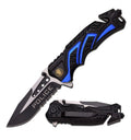 Back the Blue | MTech - AO Rescue Knife - MTech at Uppercut Tactical