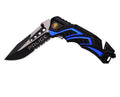 Back the Blue | MTech - AO Rescue Knife - MTech at Uppercut Tactical