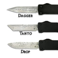 Damascus Weighted - Templar OTF Knife - Templar Knife at Uppercut Tactical