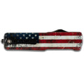 US Flag Distressed - Templar OTF Knife - Templar Knife at Uppercut Tactical