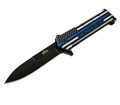 Thin Blue Line | Master USA - Spring Assisted Pocket Knife - Master USA at Uppercut Tactical